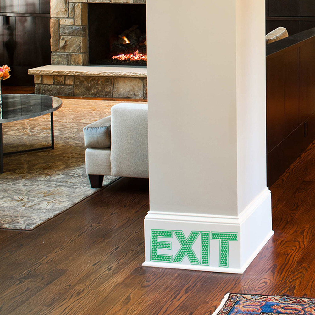 Glow in Dark Exit Wall Sticker - Emergency Exit Sign 评论和价格