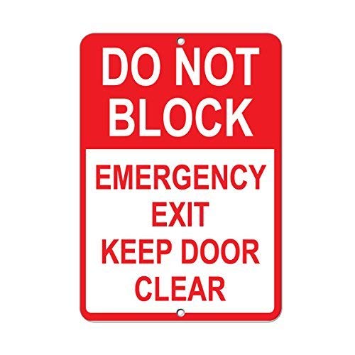 Vincenicy Metal Sign Great Alu - Emergency Exit Sign 评论和价格